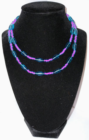 Purple and Blue Necklaces