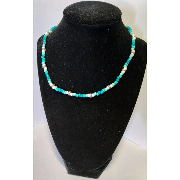 Teal Necklace and Bracelet set