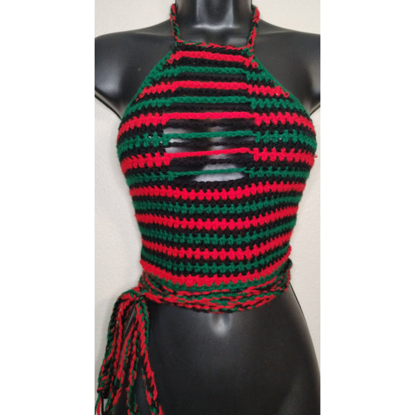 Rasta Halter Top
