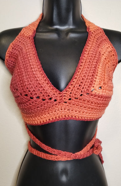 Orange Halter Top