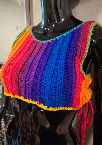 Cropped Rainbow Tank Top
