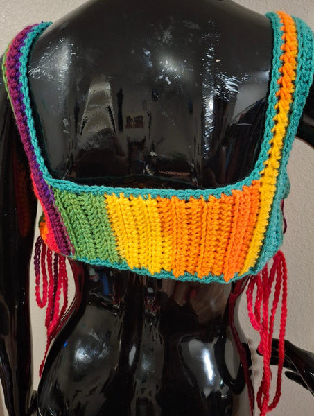 Cropped Rainbow Tank Top