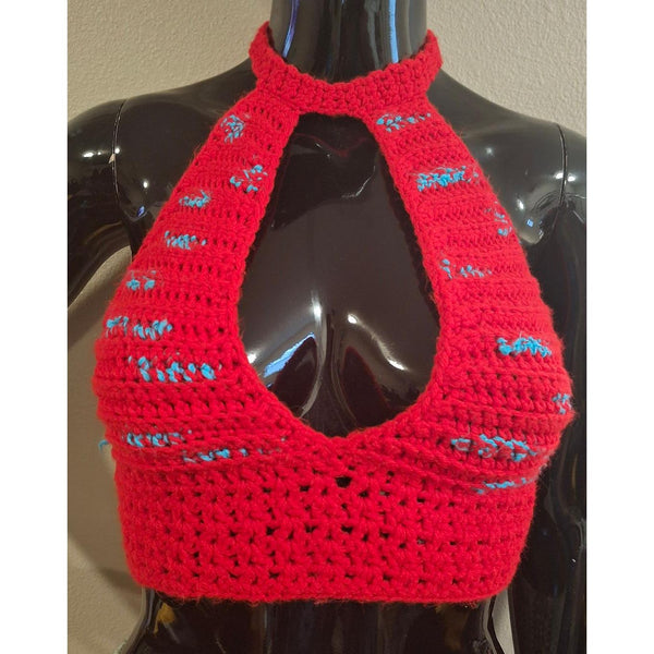 Red Mini Halter Top