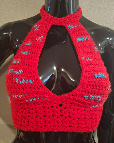 Red Mini Halter Top