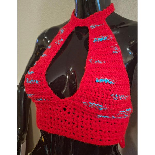 Red Mini Halter Top