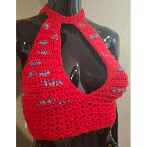 Red Mini Halter Top
