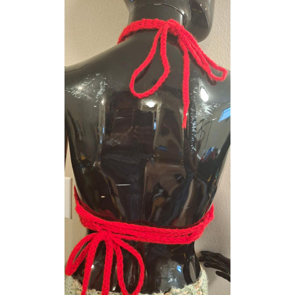 Red Mini Halter Top