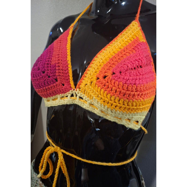 Peachy Pink Bikini Top