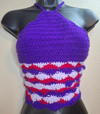 Royal Purple Halter Top