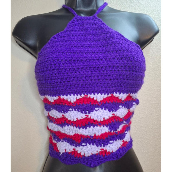 Royal Purple Halter Top