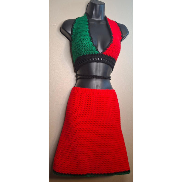 RBG Bikini Top and Skirt
