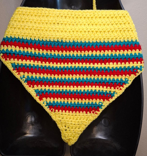 Yellow Stripped Bikini Set