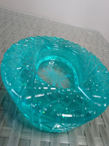 Clear Blue Ashtray