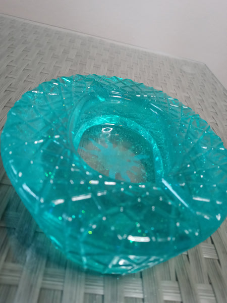 Clear Blue Ashtray