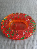 Ashtray with Maple Leaf glitter