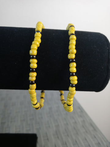 Yellow bracelets