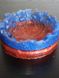 Red and Blue Ashtray