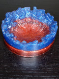 Red and Blue Ashtray