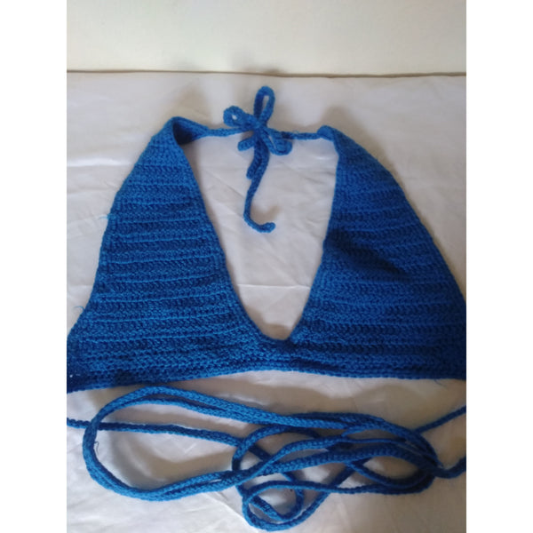 Royal Blue Bkini Top and Beach Bag