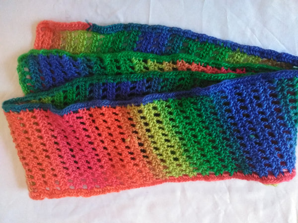 Mesh Rainbow Scarf