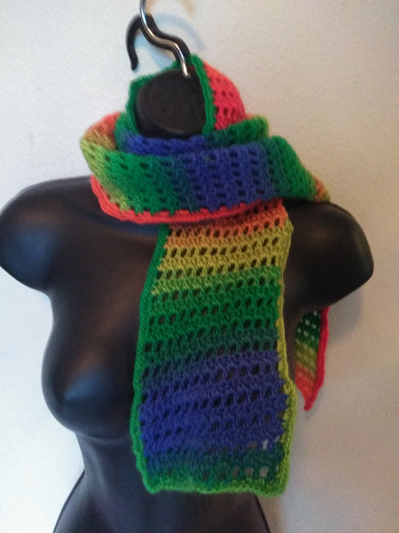 Mesh Rainbow Scarf